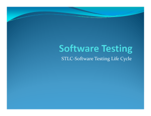 STLC-Software Testing Life Cycle