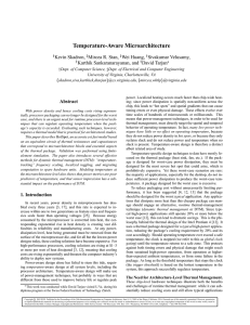 Temperature-Aware Microarchitecture