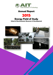 Year 2015 - Energy Field of Study