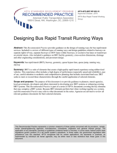 Designing Bus Rapid Transit Running Ways