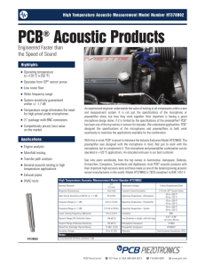 PCB® Acoustic Products