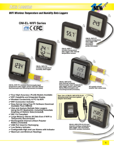 WiFi Wireless Temperature and Humidity Data Loggers