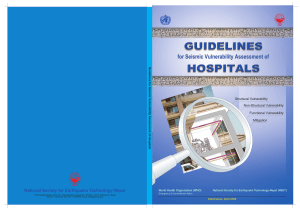 Guidelines for Seismic Vulnerability Assessment of Hospitals