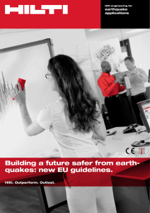 Building a future safer from earth- quakes: new EU guidelines.
