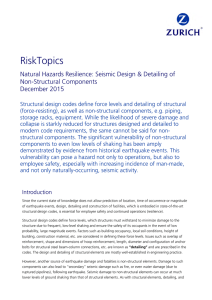 Seismic Design and Detailing of Non-structural