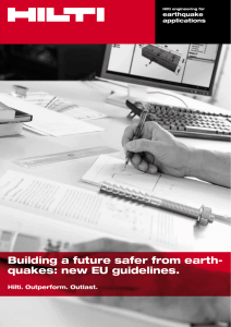 Building a future safer from earth- quakes: new EU guidelines.