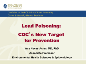 Lead Poisoning CDCs New Target for Prevention presented by Dr