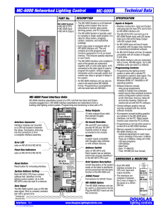 MC-6000 Networked Lighting Control MC-6000