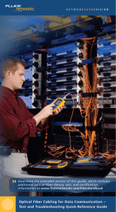 Optical Fiber Cabling for Data Communication – Test and