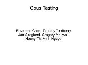 Opus Testing