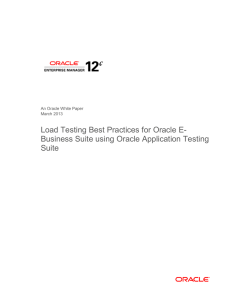Load Testing Best Practices for Oracle E