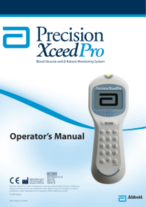 POCT Precision Xceed Pro Operator`s Manual
