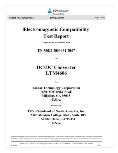 EMI Test Report (LTM4606/EN55022B)
