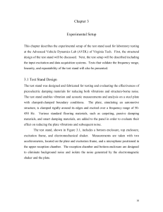 Chapter 3 Experimental Setup 3.1 Test Stand Design