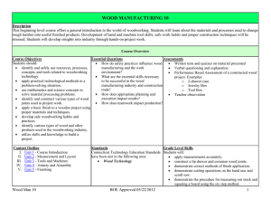 wood manufacturing 10 - Fairfield Public Schools