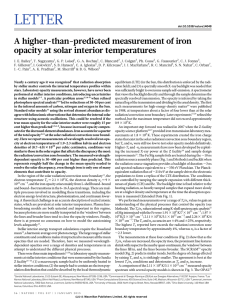 A higher-than-predicted measurement of iron opacity at solar interior