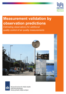 Measurement validation by observation predictions