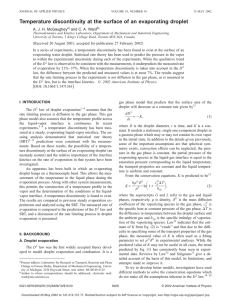 Temperature discontinuity at the surface of an evaporating droplet