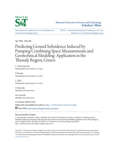Predicting Ground Subsidence Induced by