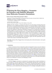 Predicting the Flory-Huggins Parameter for Polymers with Stiffness