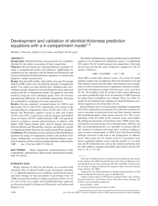 Development and validation of skinfold-thickness prediction