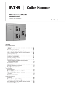 Chiller Starter (AMPGARD) — Medium Voltage