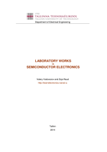 laboratory works semiconductor electronics