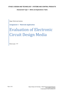 Evaluation of Electronic Circuit Design Media