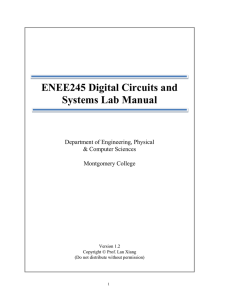 ENEE245 Digital Circuits and Systems Lab Manual
