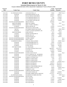 Disbursements