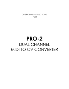 dual channel midi to cv converter