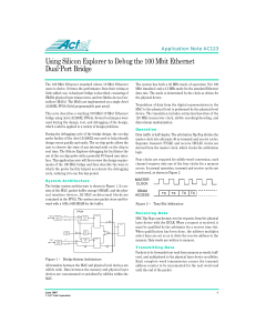 AC123: Using Silicon Explorer to Debug the 100 Mbit Ethernet Dual