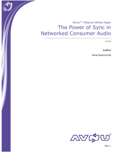 The Power of Sync in Networked Consumer Audio
