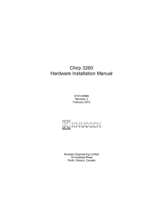 Chirp 3260 Installation Manual