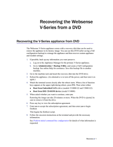 Recovering the Websense V