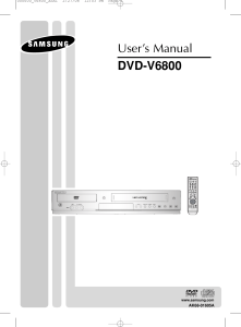 DVD-V6800 User`s Manual