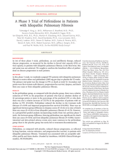A Phase 3 Trial of Pirfenidone in Patients with Idiopathic Pulmonary
