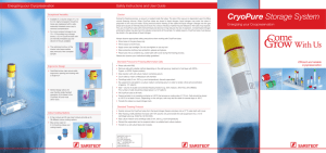 CryoPure Storage System
