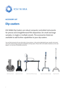 Dip coaters - Biolin Scientific