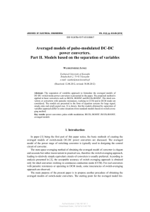 Averaged models of pulse-modulated DC-DC power