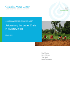 CWC White Paper: Addressing the Water Crisis in Gujarat, India