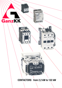 CONTACTORS from 2,2 kW to 132 kW