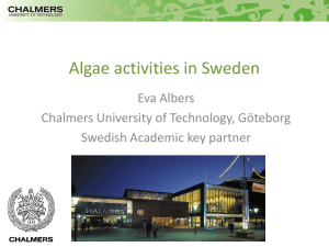 Algae activities in Sweden