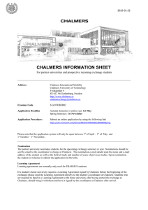 chalmers info sheet 2015-16