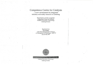Competence Centre for Catalysis