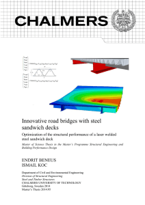 Innovative road bridges with steel sandwich decks