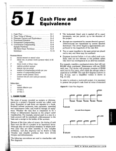 Cash Flow and Equivalence