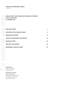 speedcast holdings limited