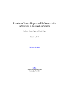 Results on Vertex Degree and K-Connectivity in Uniform S