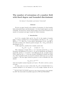 The number of extensions of a number field with fixed degree and